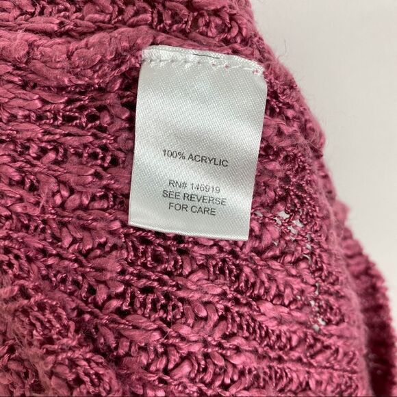 Cloud Chaser Pink Loose Knit Sweater Medium - Picture 5 of 6